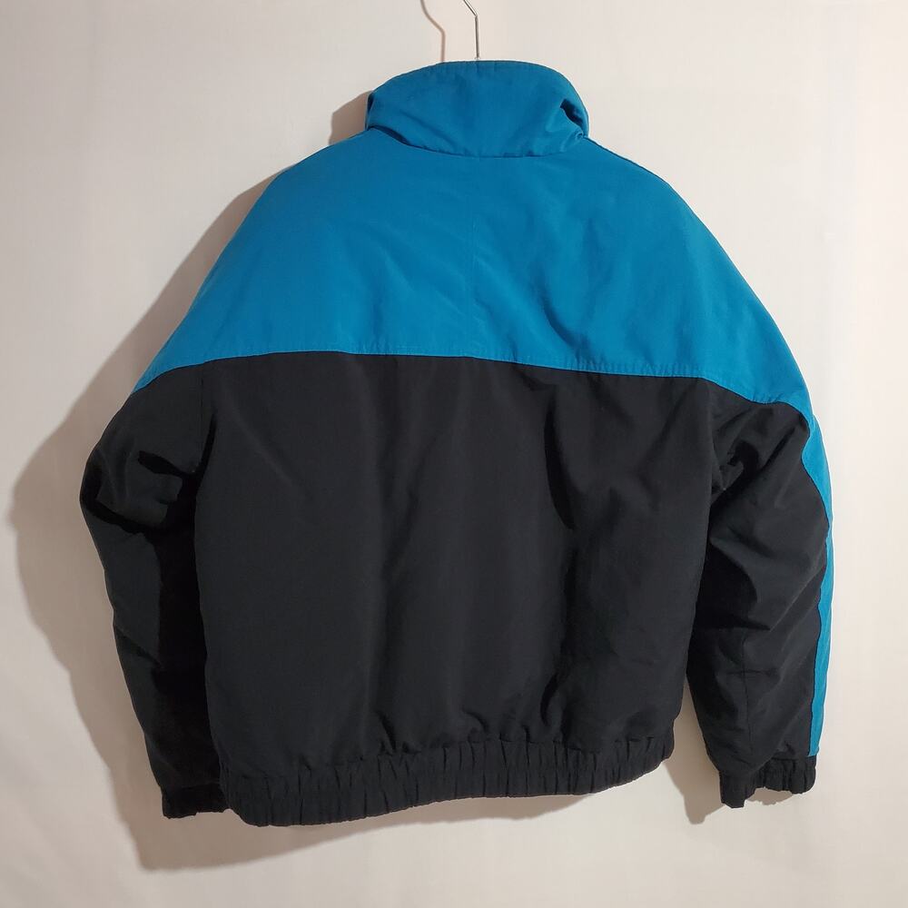 Vtg Eddie Bauer Mens Goose Down Insulated Puffer Lined Nylon Jacket Size L 80s - Picture 2 of 15